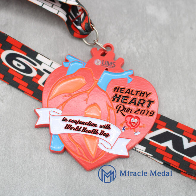 Custom Spray Paint Sports Medal Charity Run Medals