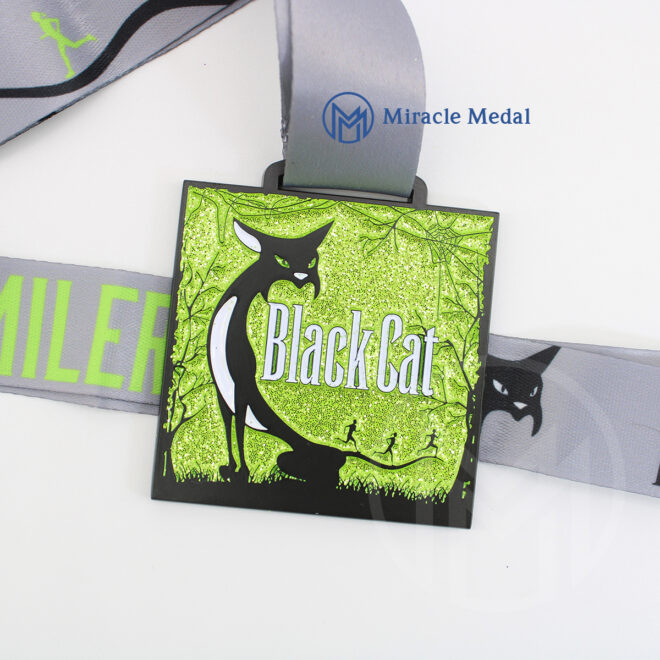 custom glitter medal